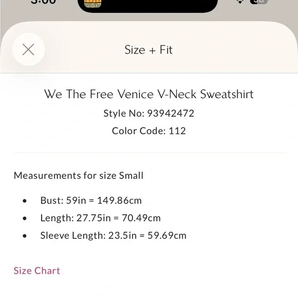 We the Free Venice V-Neck Sweatshirt, Fossil Island, L, NWT - Picture 16 of 16